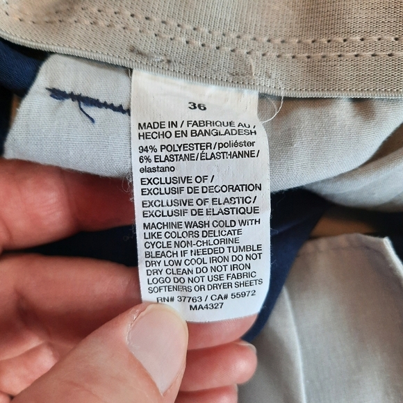 Callaway Performance Stretch navy blue flat front golf shorts MA4327 size 36 - Picture 12 of 12